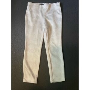 T Tahari‎ tummy control plaid faux leather pants size Medium #144